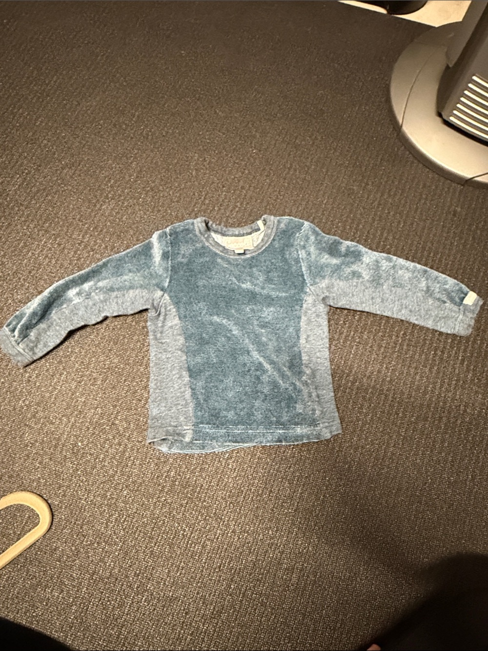 Coccoli Plush Long-Sleeve Top - Washed Blue
